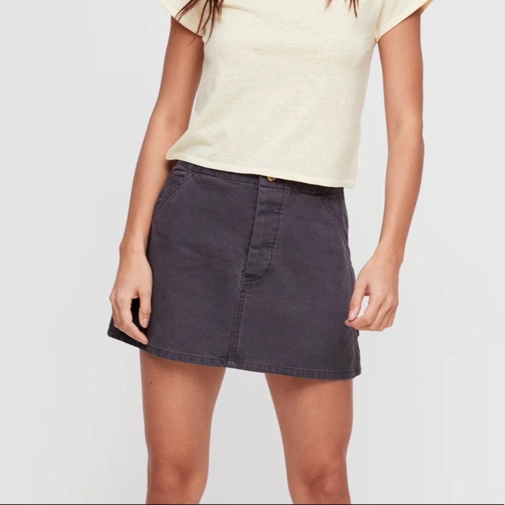 Carpenter style mini skirt